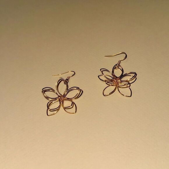 Flower earrings N898 - Picture 2 of 4